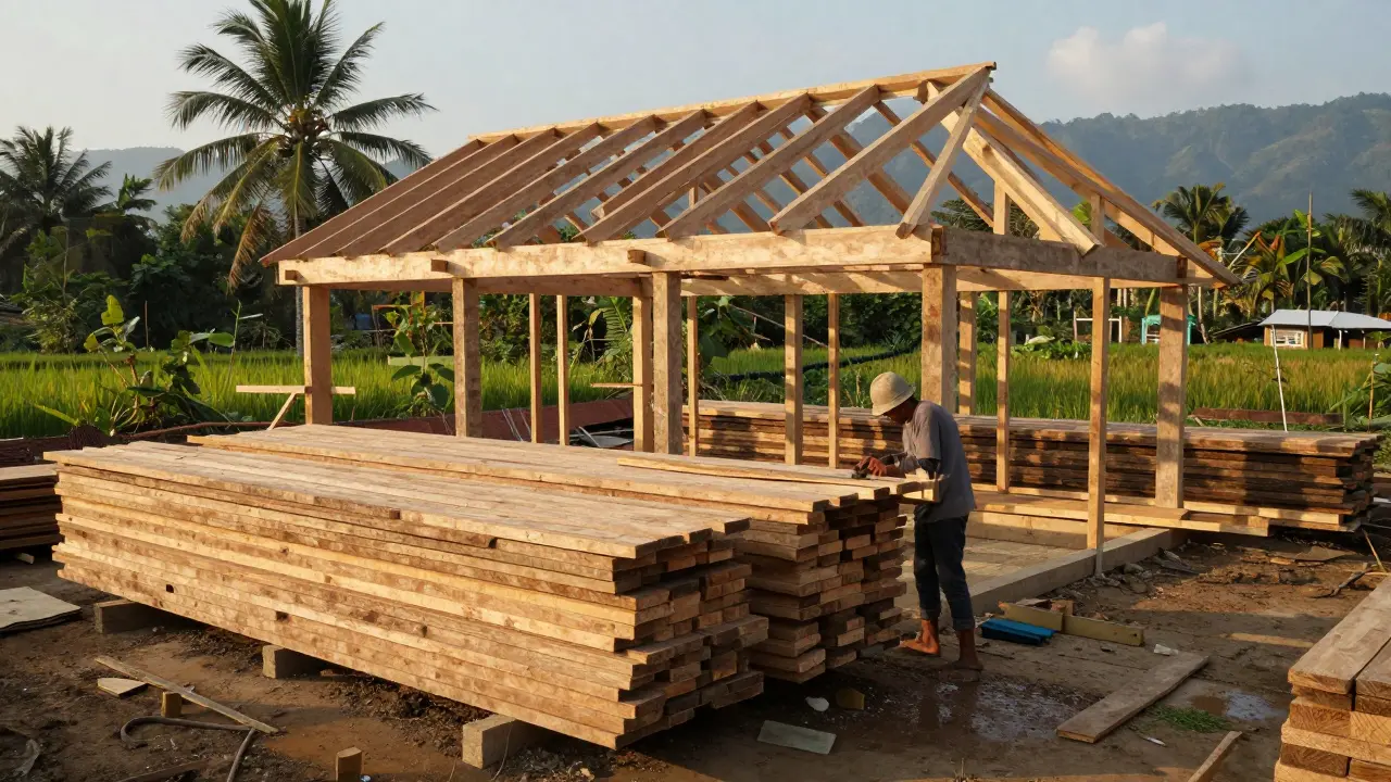 Kayu Mana yang Paling Murah untuk Konstruksi di Indonesia?